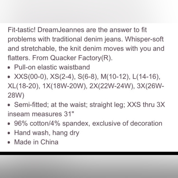 Small short Quacker Factory Dream Jeannes - Picture 6 of 6